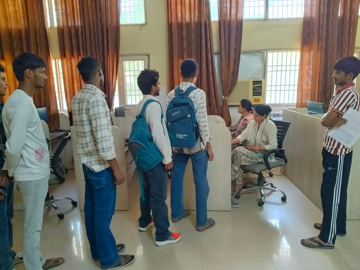 Unable to apply for admission to ITI due to a technical glitch in the admission portal.