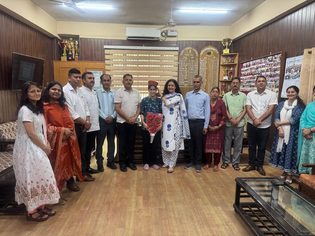 Shagun of Bilaspur College stood third in the state in B.Sc.