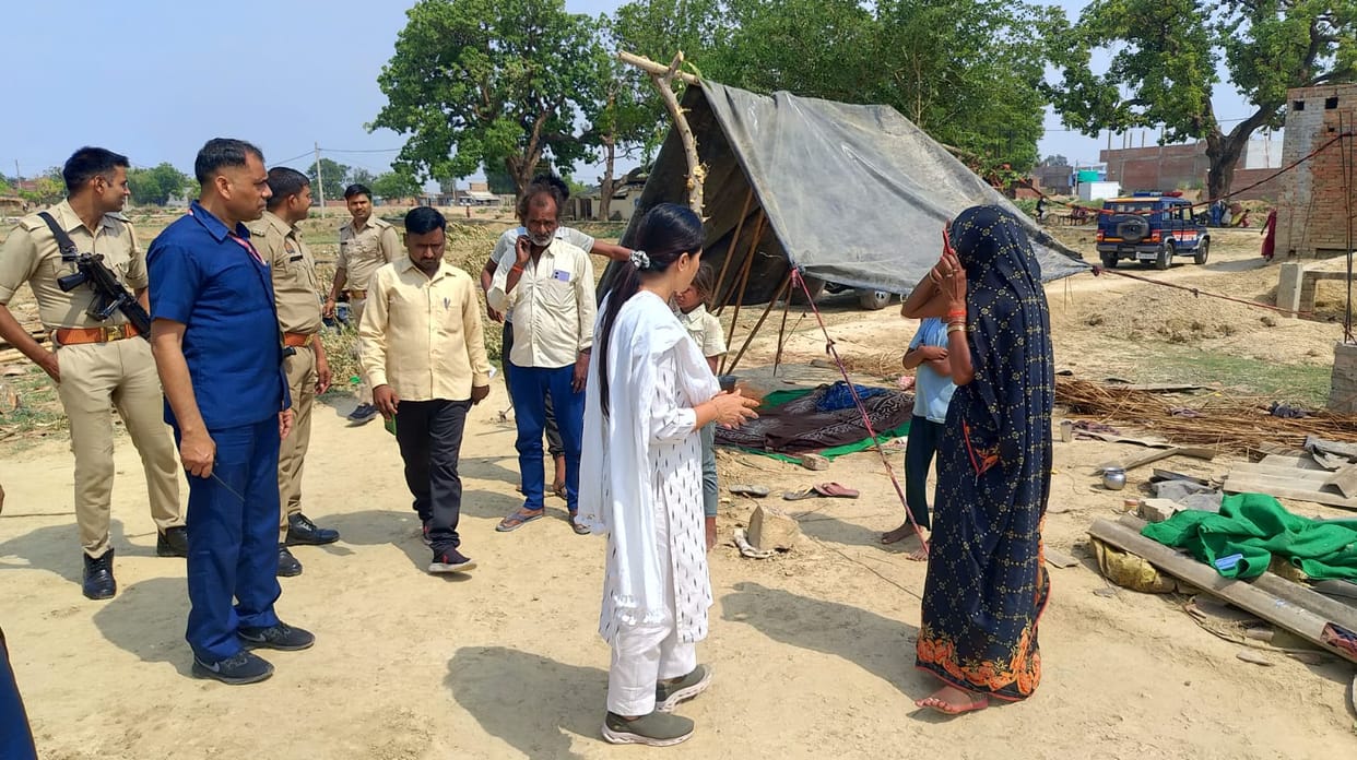 Listened to the grievances of complainants and offered solace to the victims of the storm.