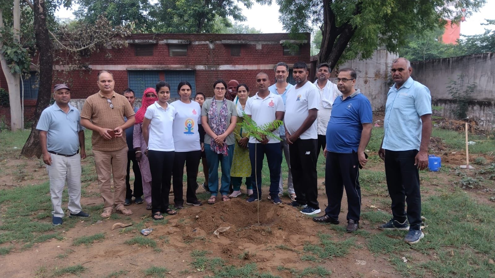 A special yoga session was organized at the Government Model