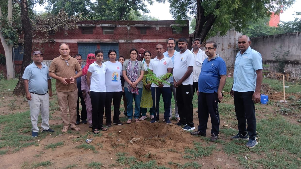 A special yoga session was organized at the Government Model
