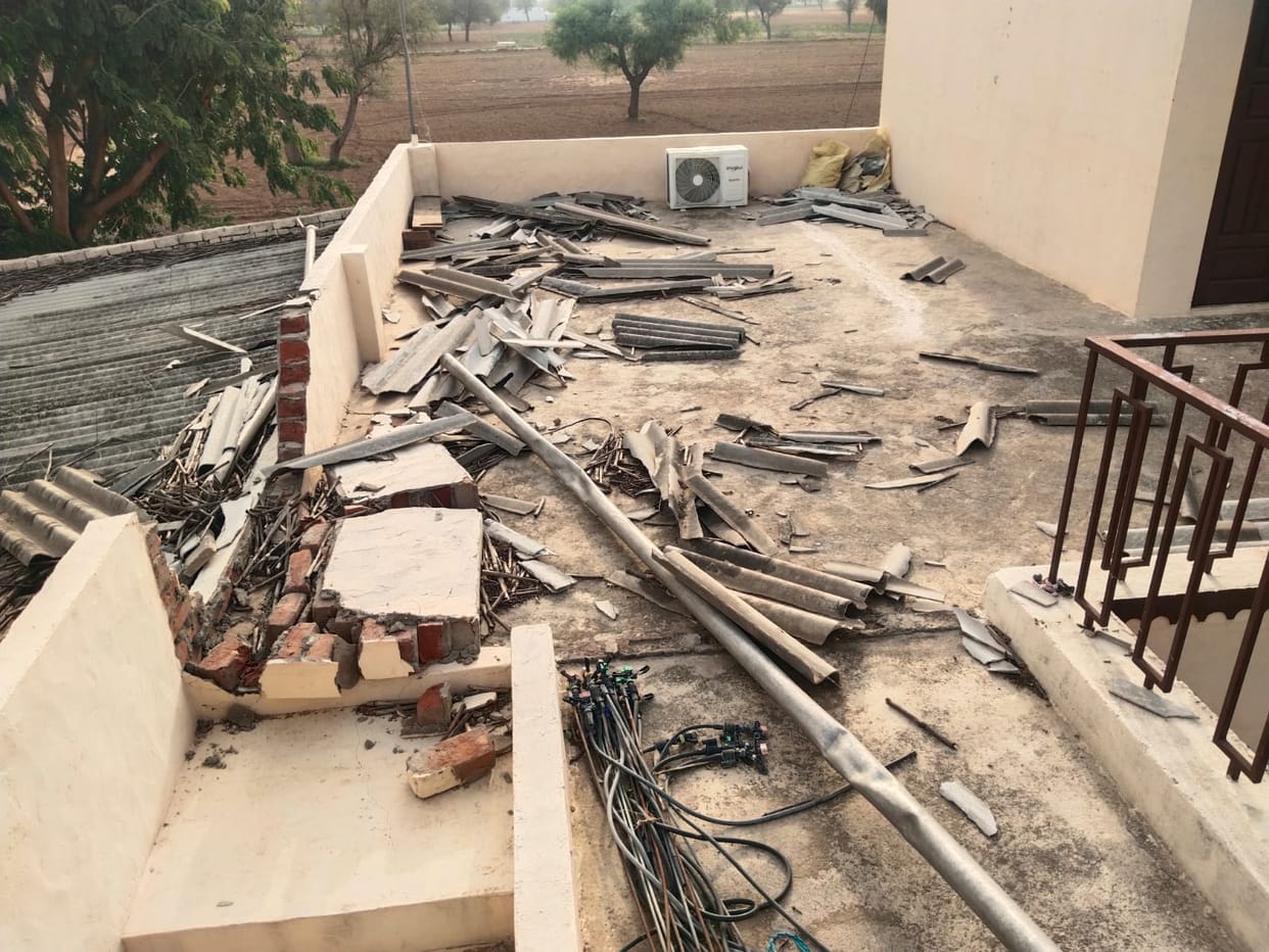 Power infrastructure remains unrestored even after four days; storm causes heavy damage in the Badhra area
