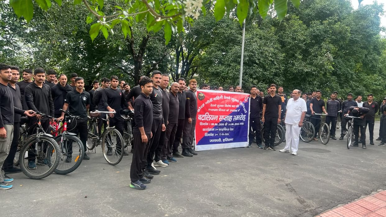 Sent a message of fitness through a bicycle race