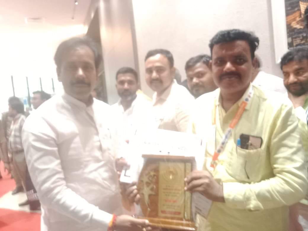 Village Head of Kalani village honored in Lucknow.