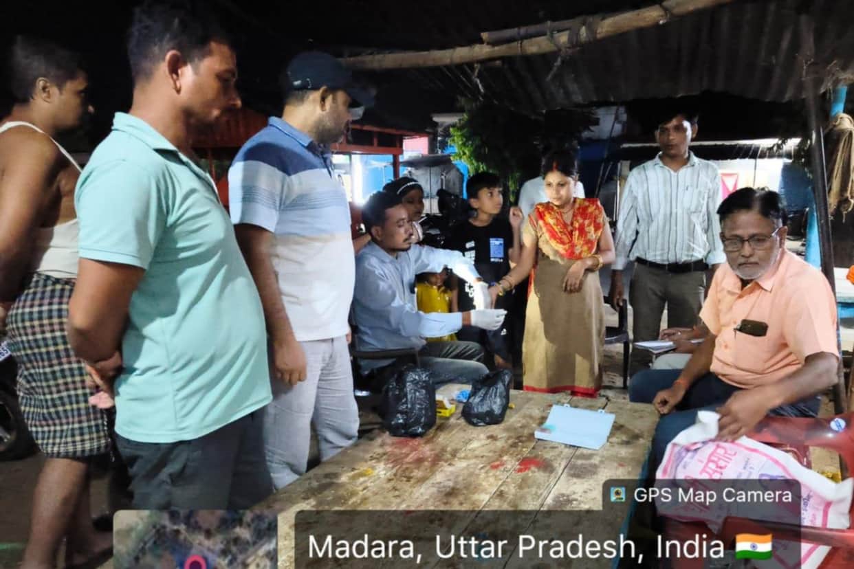 665 samples collected from eight villages for filaria testing.