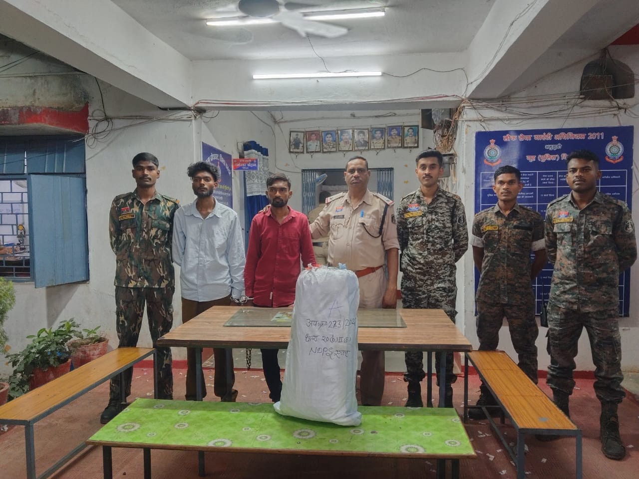 पुलिस हिरासत में आरोपी