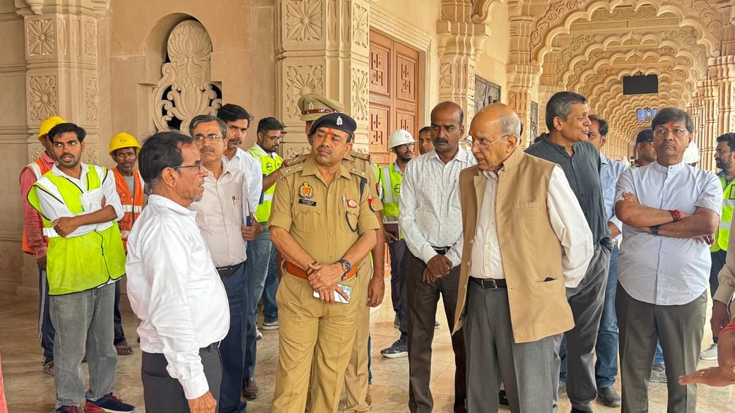 Nripendra Misra remained silent on the donation issue, stating, I only oversee the construction work