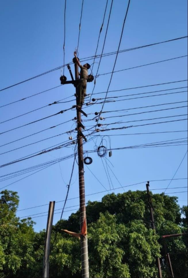 200 electricity poles toppled and 35 transformers damaged in storm and rain.