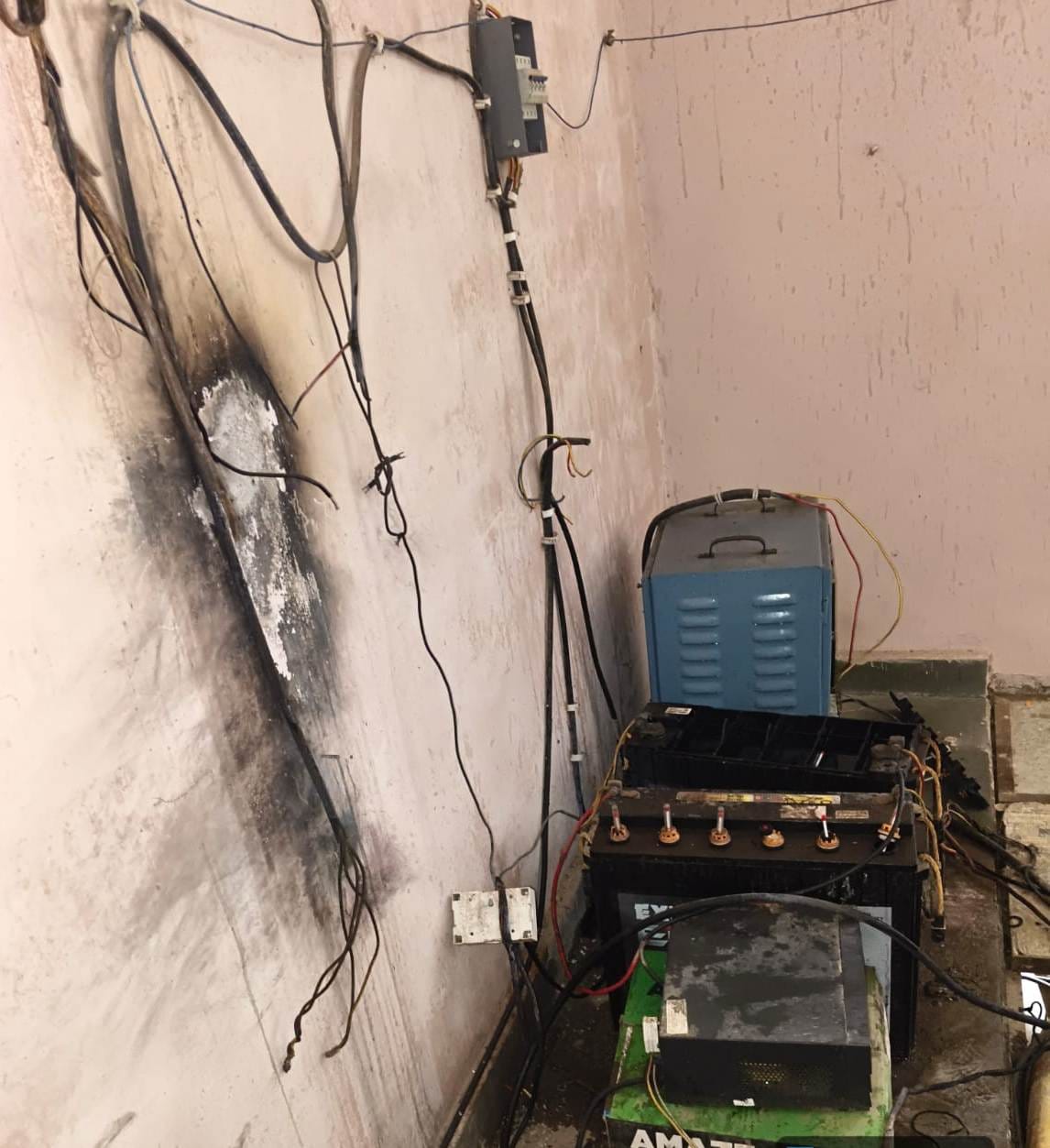 Substation paralyzed by lightning strike; 40 villages plunged into darkness.