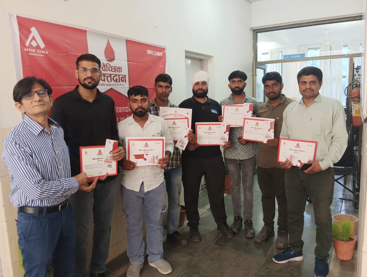 62 people donated blood at APCPL Jharli.
