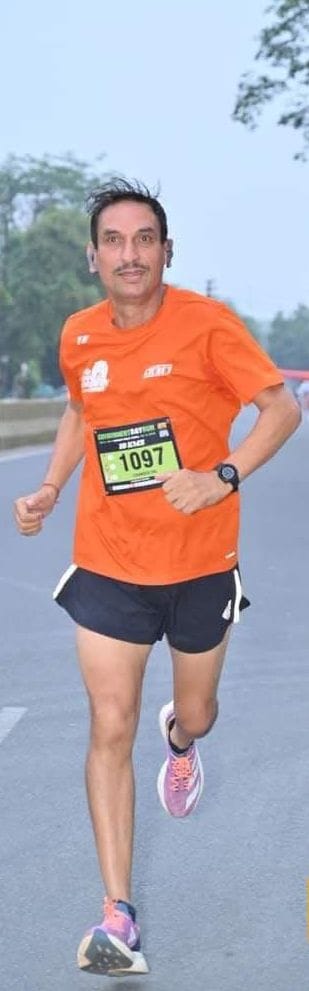 Chandrapal Banwala will run a 59-kilometer race.