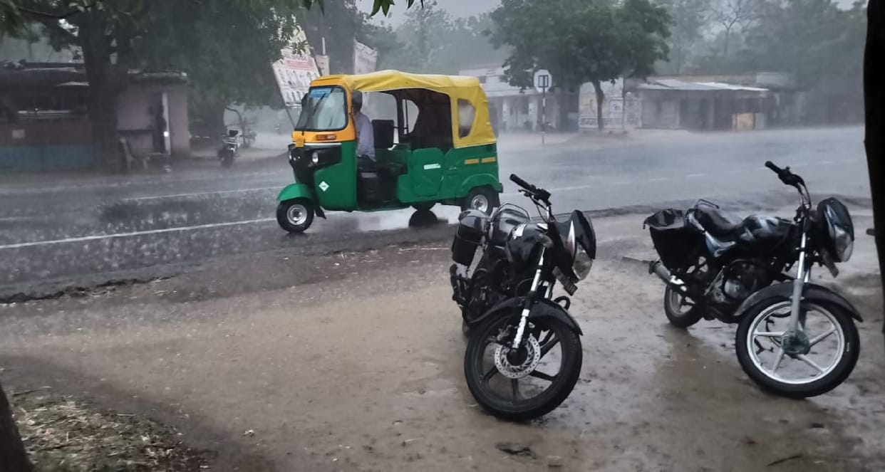 Heavy rain dampened the intensity of the heat.