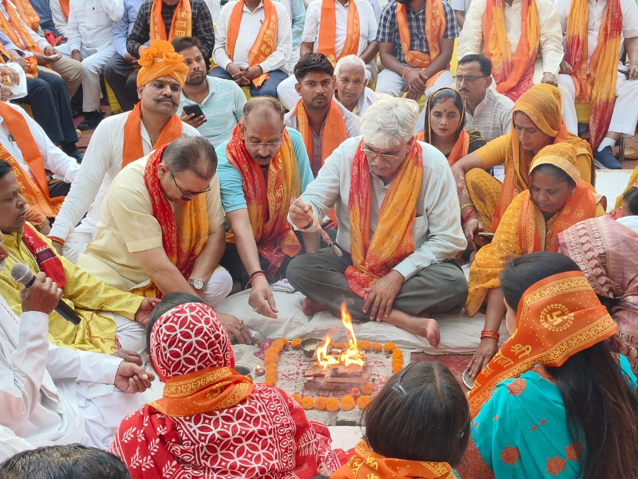 MLA inaugurates electric crematorium at Swarg Ashram.