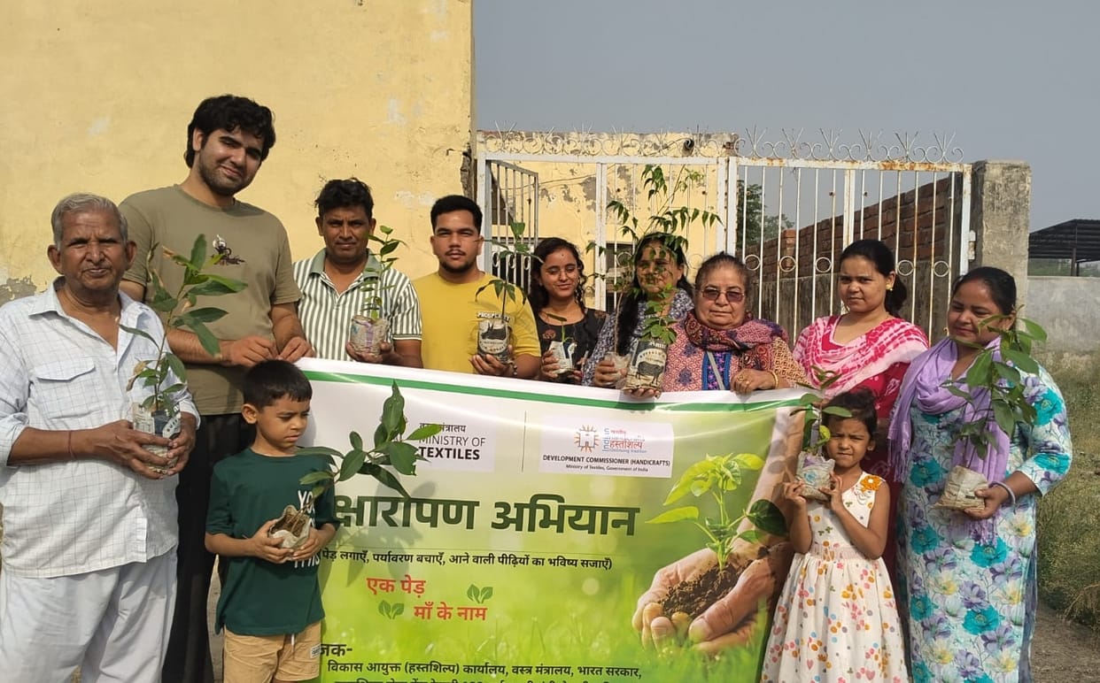 Artisans planted trees under the 'A Tree in Mother's Name' campaign.