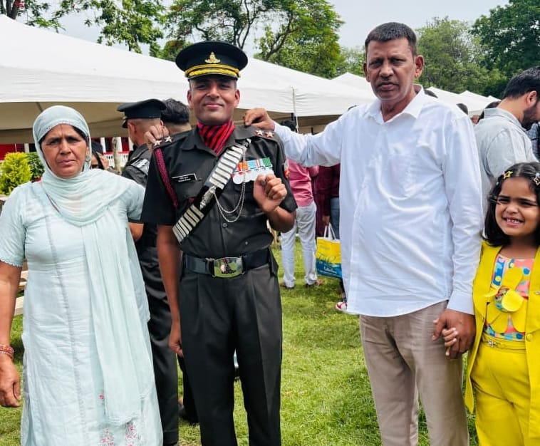 Rakesh Kajla fulfilled his childhood dream by rising from the rank of sepoy to lieutenant