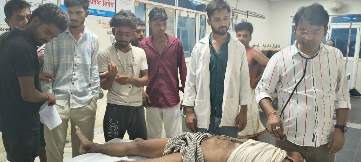 Youths on motorcycle opened fire after dispute Sunday evening in Viswania Makri Tola Darauli Siwan Bihar