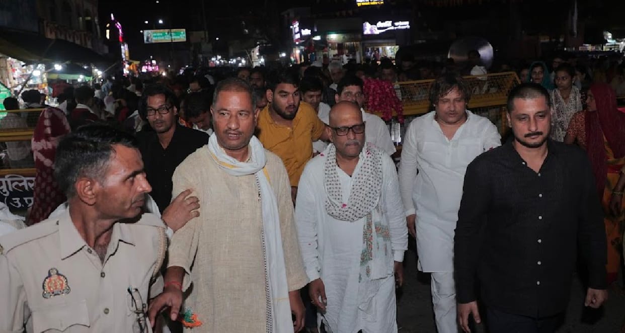 Congress State President Ajay Rai arrives in Govardhan
