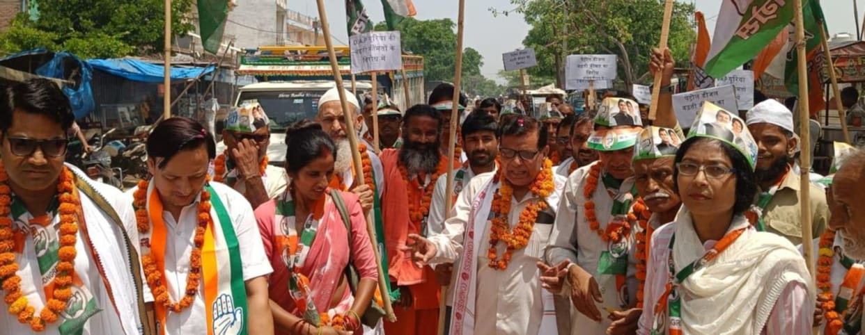 Targeted the BJP over inflation and the NEET paper leak issue.