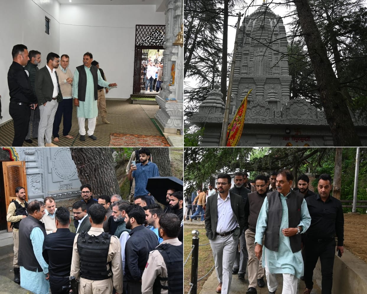 Srinagar, DC Visit, Mata Tripuri Sundari Temple