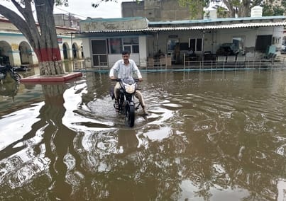 Relief from heavy rain, but waterlogging adds to the woes.