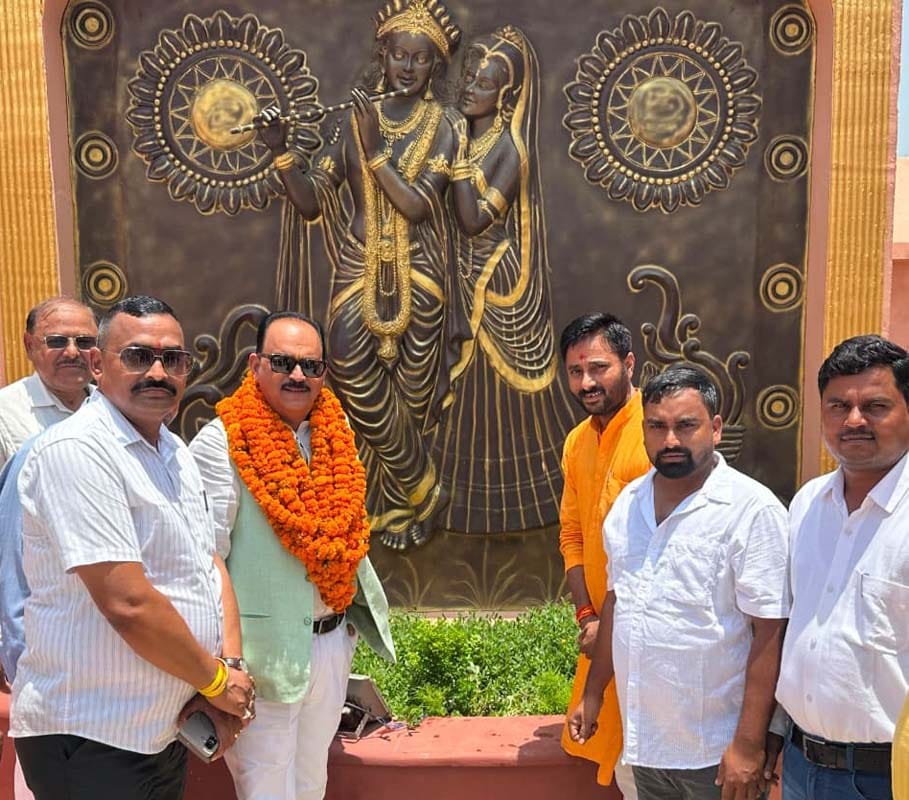 MLC inaugurated the temple after its beautification.