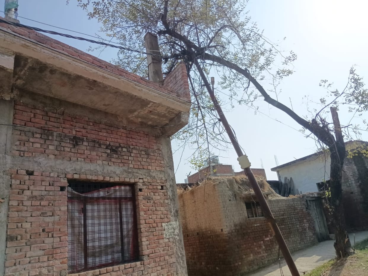 Electricity is being supplied via 20,000 dilapidated poles; the risk will increase during the rains.