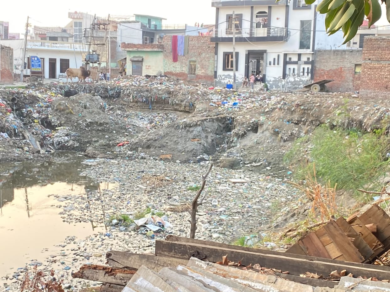 A mountain of problems has piled up in Sanauli village.