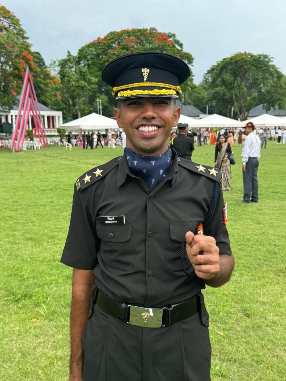 Siddharth Sangwan from Kasni becomes a Lieutenant in the Indian Army.