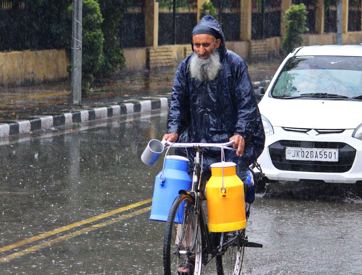 Srinagar, Weather, Rain