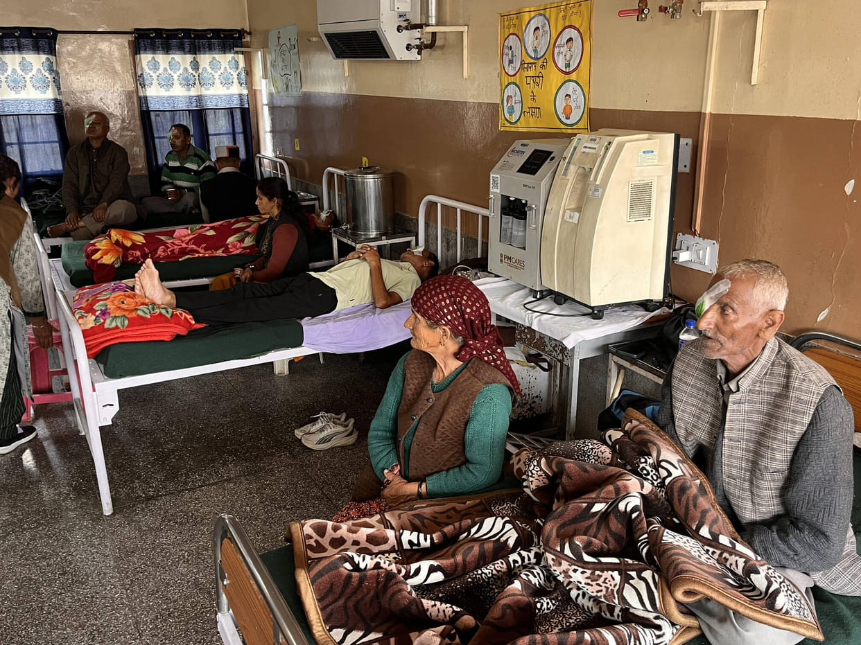 patients underwent surgery at the eye surgery camp