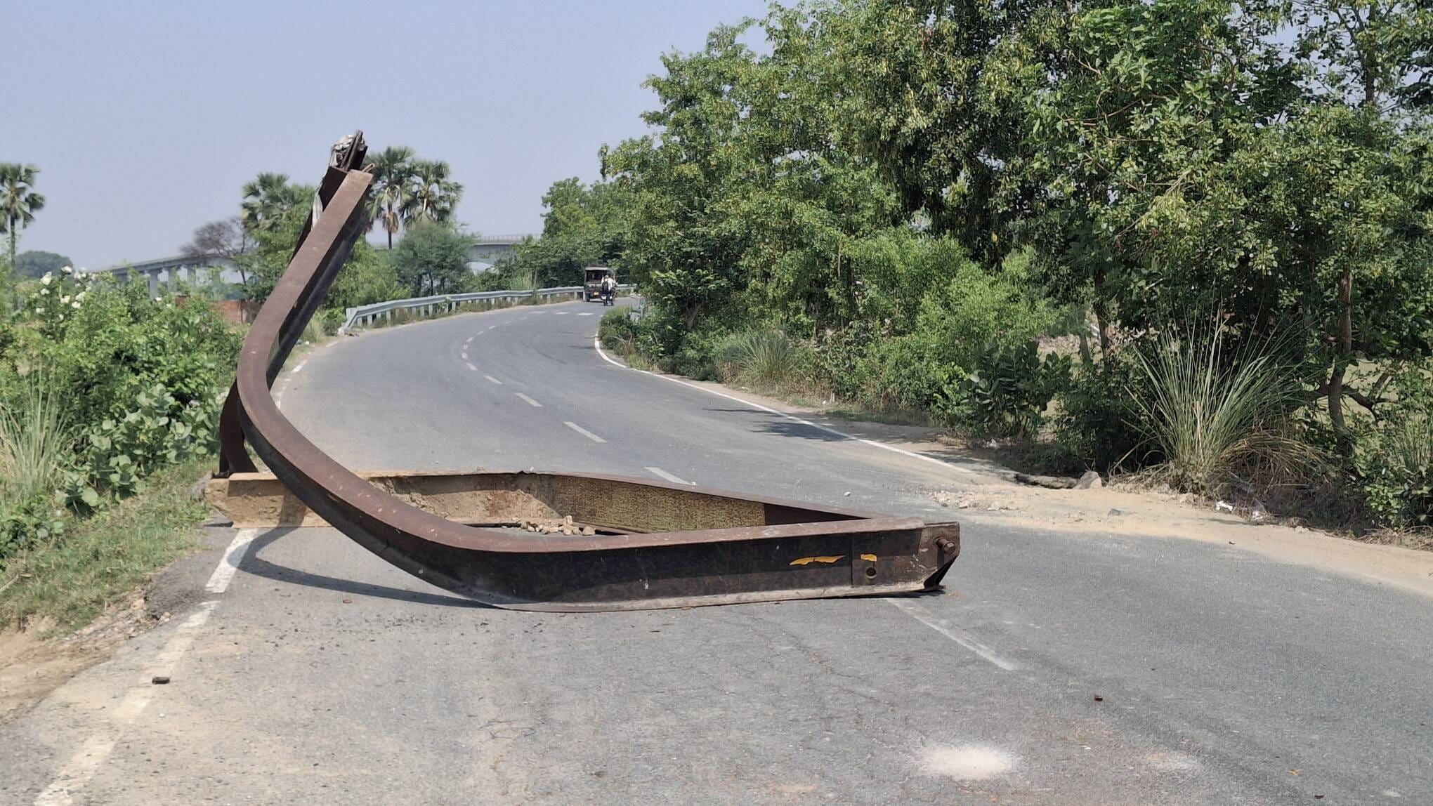 Height gauge barrier broken within 48 hours.