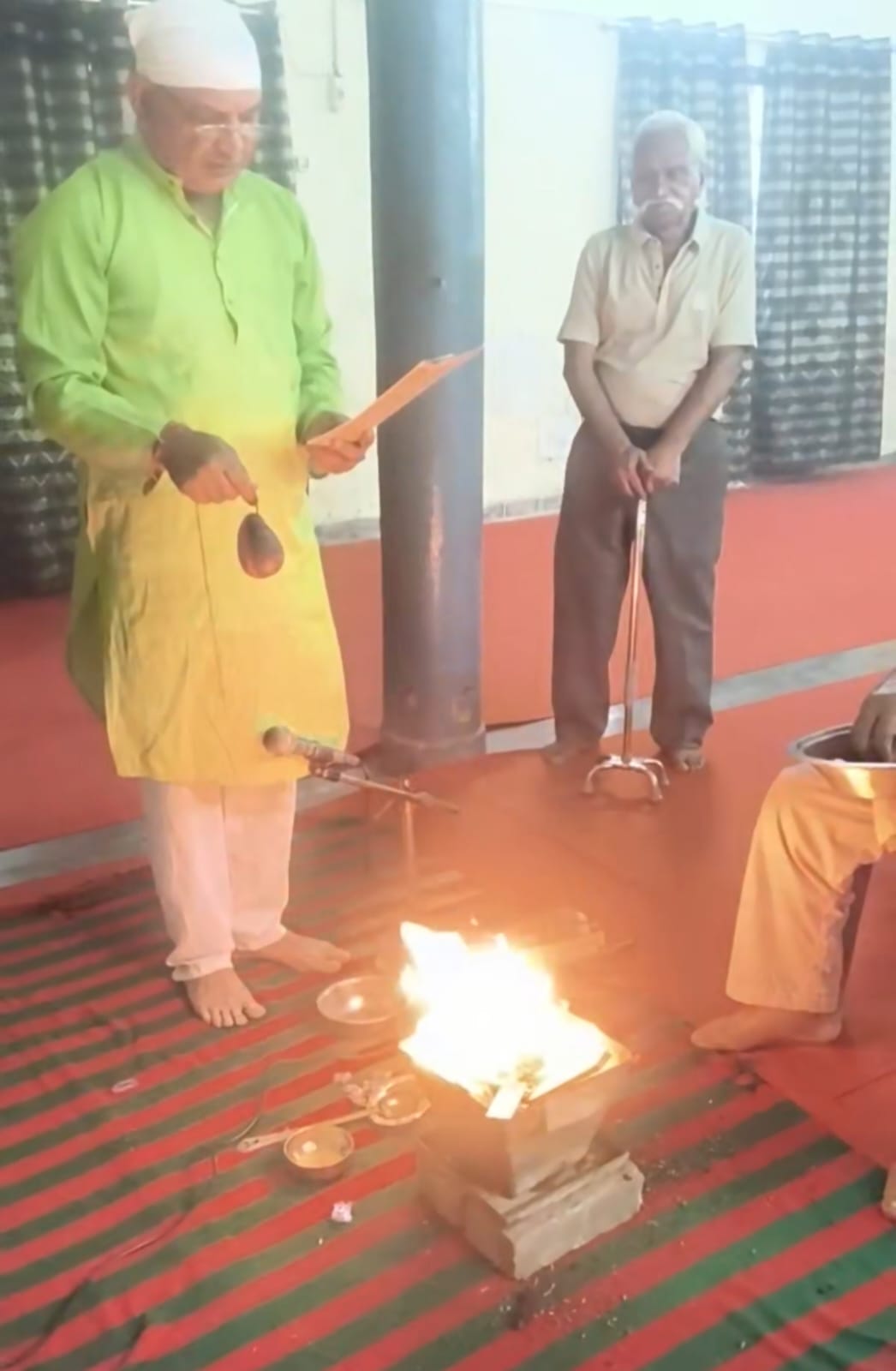 Performed a Havan at the Old Age Home