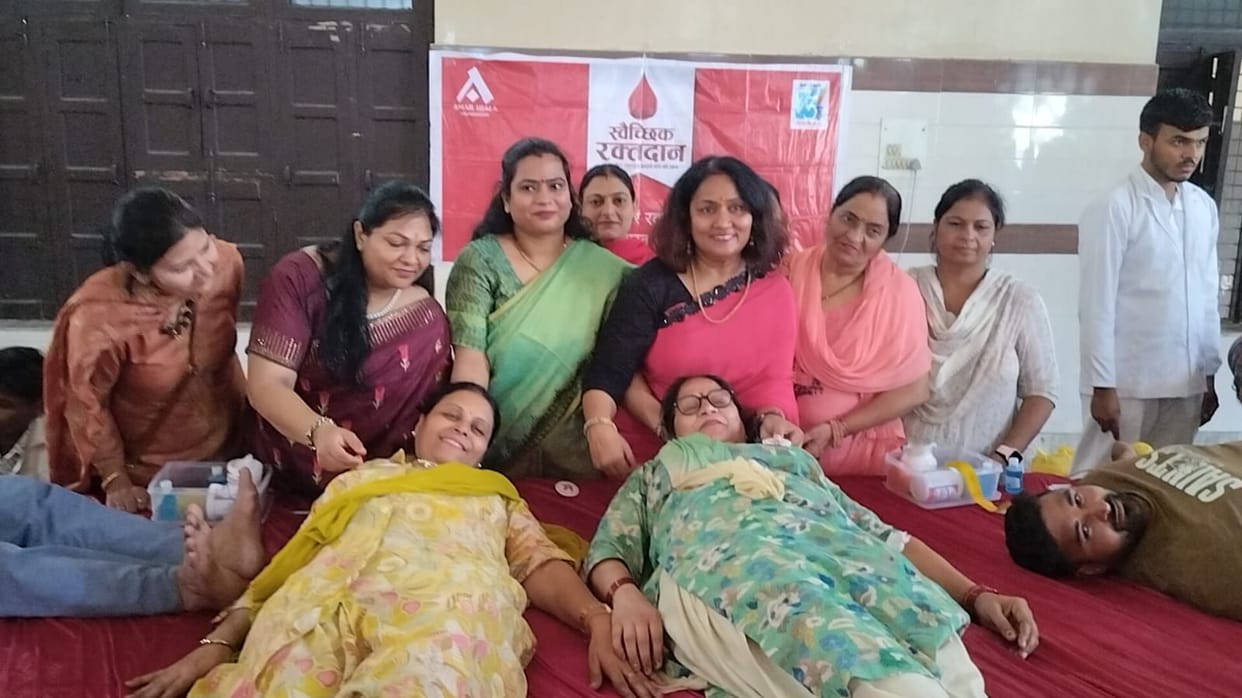 70 people donated blood at the camp.