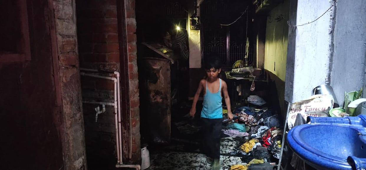 Fire breaks out in locked house, goods worth thousands burnt