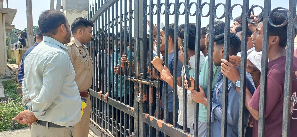 Upset over classes not being held for two months, students of the Government ITI College created a ruckus.