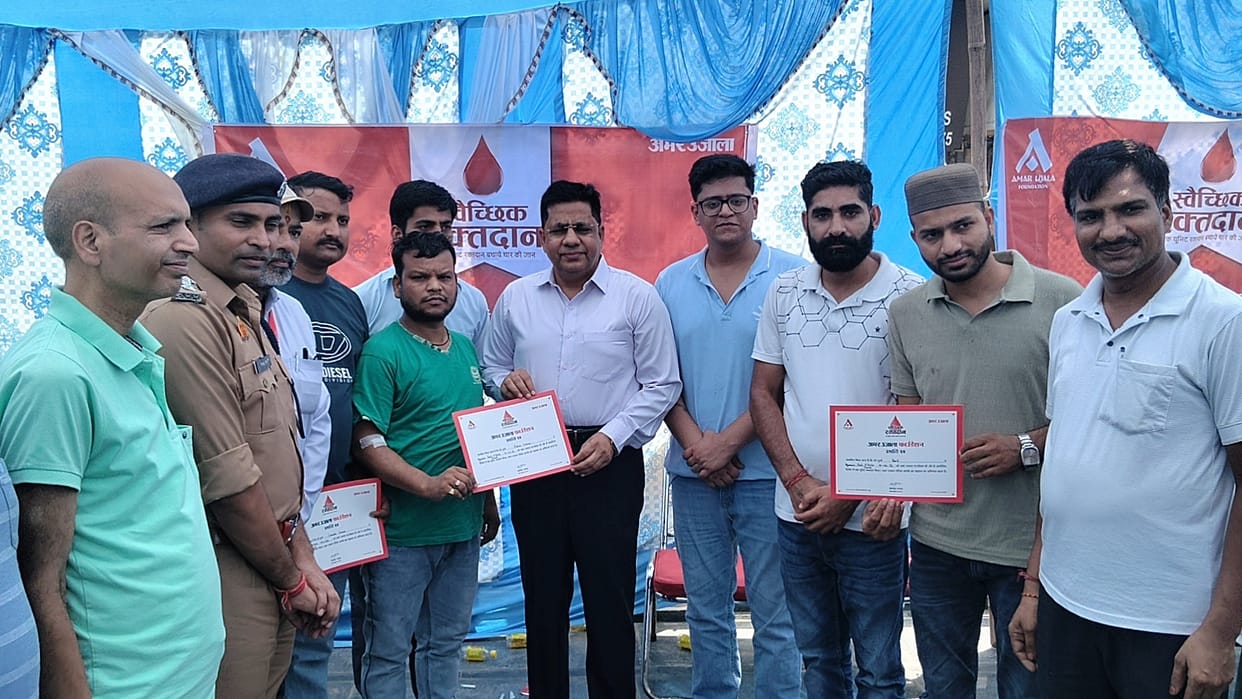 91 blood donors stepped forward to save the lives of the needy.