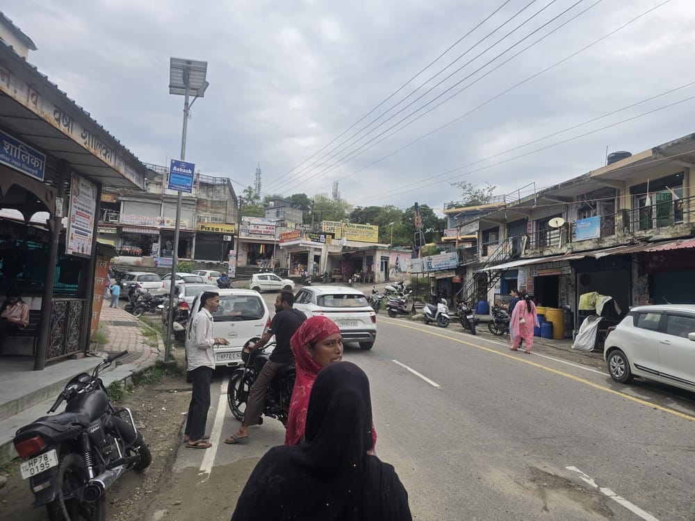 Private parking lots are empty, while vehicles parked on the streets are adding to traffic congestion.