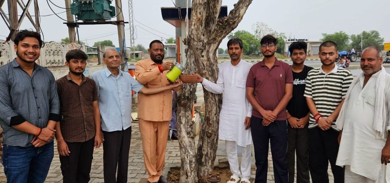 Water bowls placed for birds; appeal made for public cooperation.