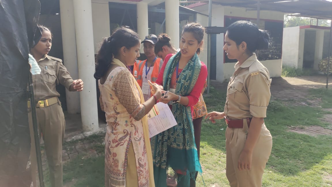 Entry into the examination hall was granted after a search and biometric verification.