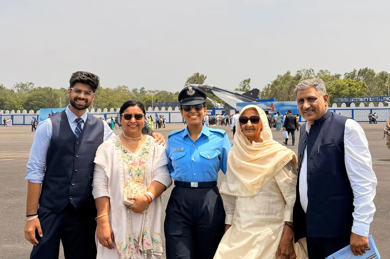 Bhavana Sehrawat became a flying officer in the Indian Air Force