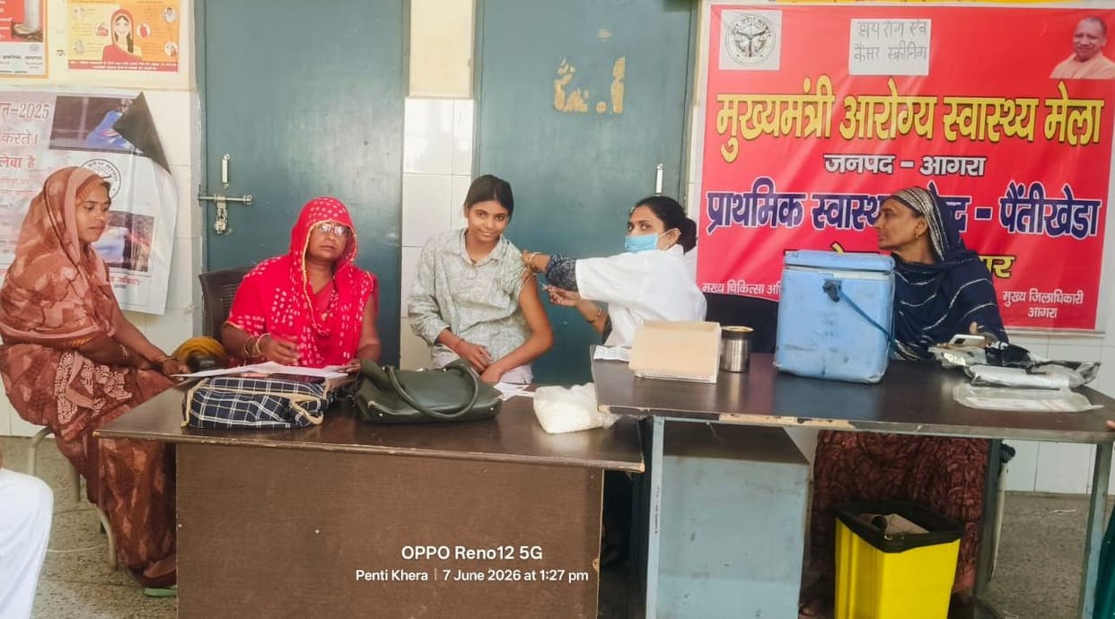 Vaccine administered to adolescent girls