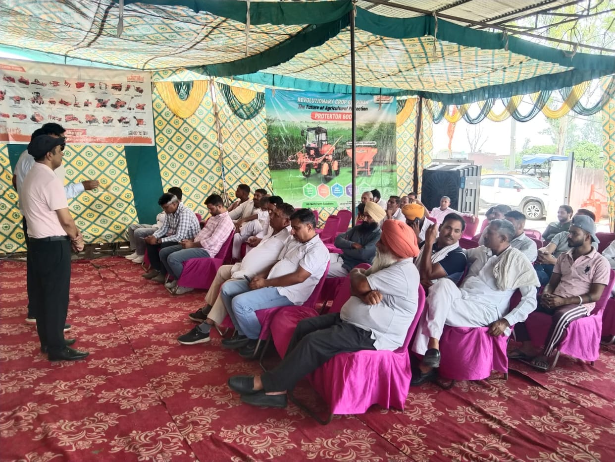 Farmers were provided with information on modern farming