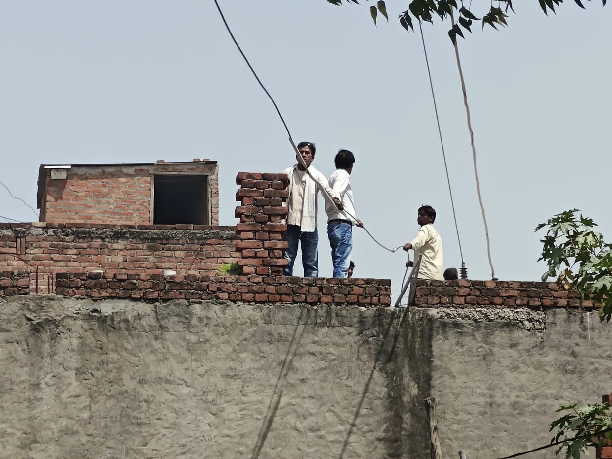 High-voltage drama unfolded all night long over the repair of a broken wire.