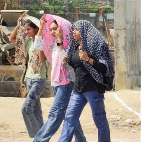 Weather turns harsh; maximum temperature rises by two degrees.