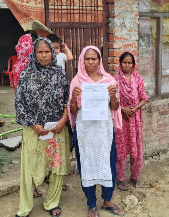 Notice to nine house owners for claiming pond land