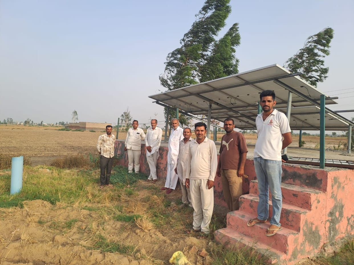 Solar tubewells installed in Ludesar to combat waterlogging have become mere showpieces; farmers have demanded an inquiry.