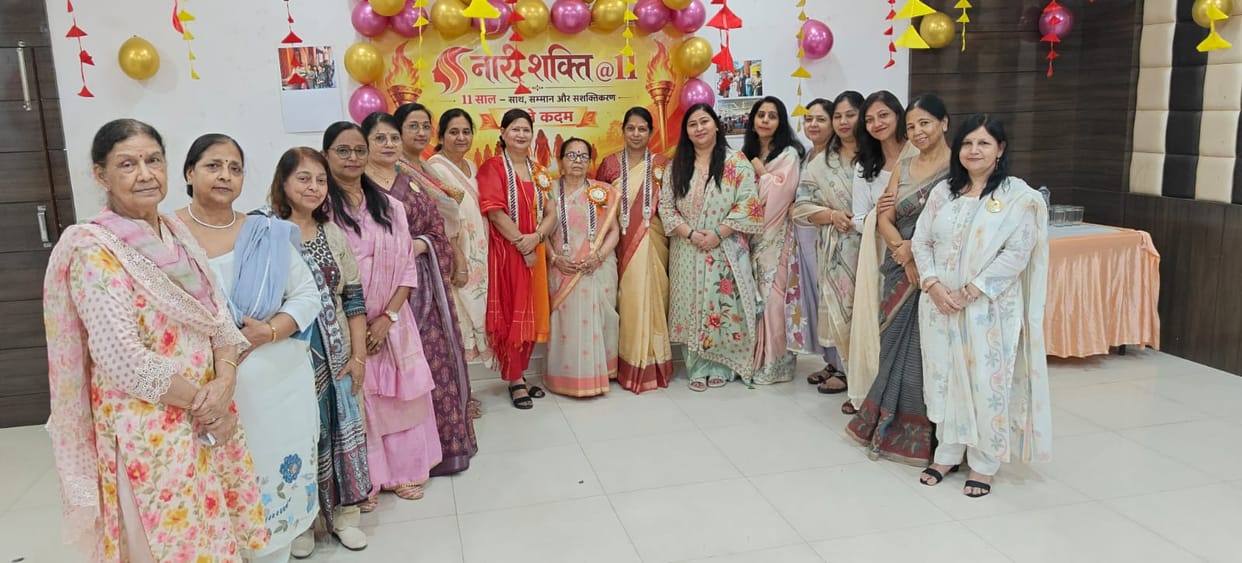 Prabha, President, and Dr. Neeta, Secretary, of the Nari Shakti Club were administered the oath.