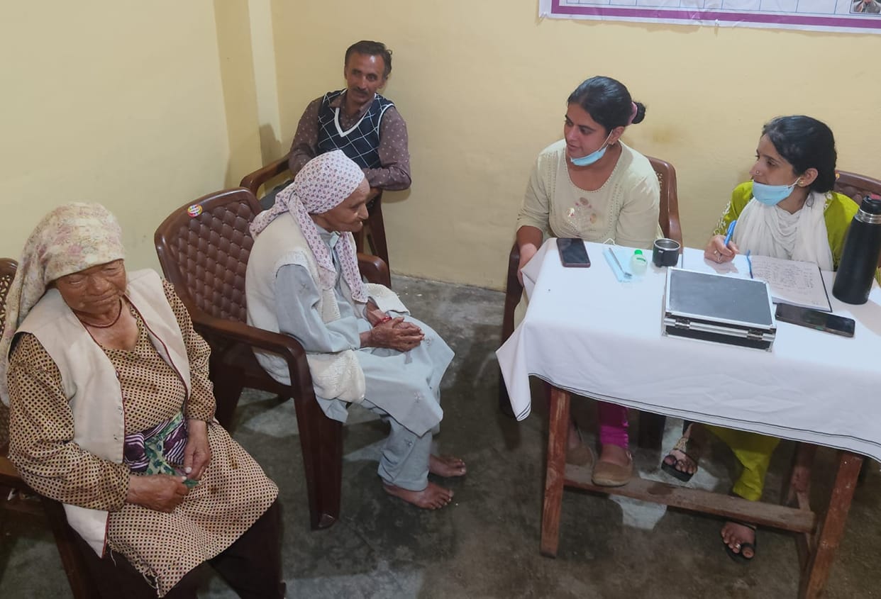 Dental check-ups were conducted for 23 elderly residents at the Sahara Old Age Home