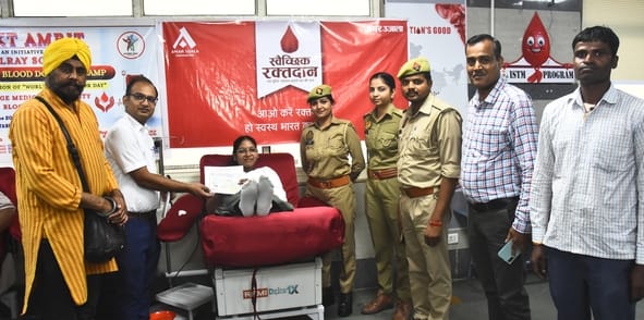 19 'mega-donors' donated blood at KGMU on World Blood Donor Day.
