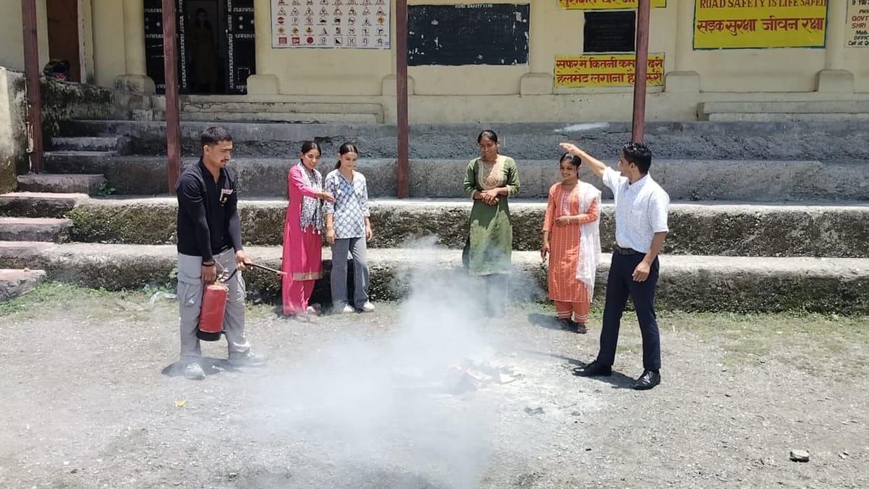 Students learned safety measures.